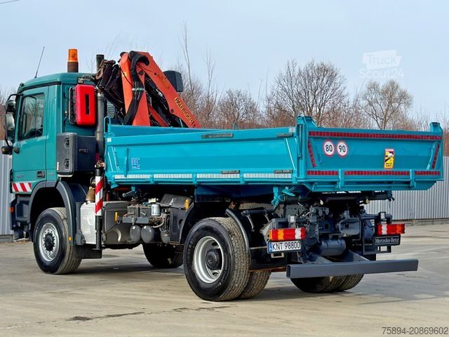 Damperli kamyon MERCEDES-BENZ ACTROS 1832 * KIPPER 4,00 m + PK 9501 * 4x4