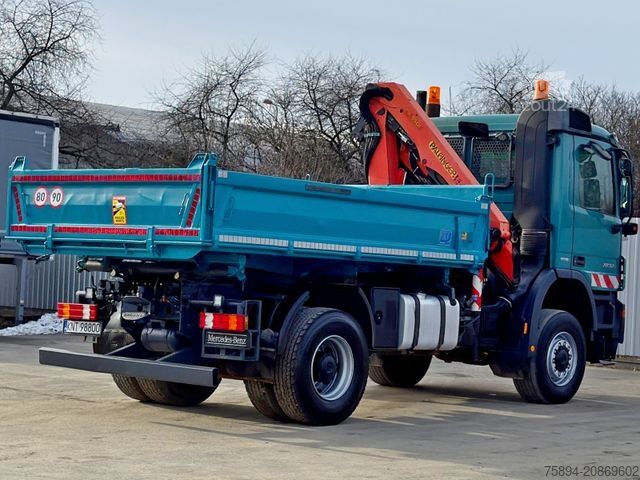 Damperli kamyon MERCEDES-BENZ ACTROS 1832 * KIPPER 4,00 m + PK 9501 * 4x4