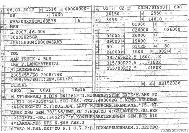 Faházszállító teherautó MAN TGS 26.440 6x4 Kurzholzzug Palfinger SägeGreifer