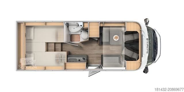 Autorulotă semi-integrată SUNLIGHT V 67S Adventure Edition