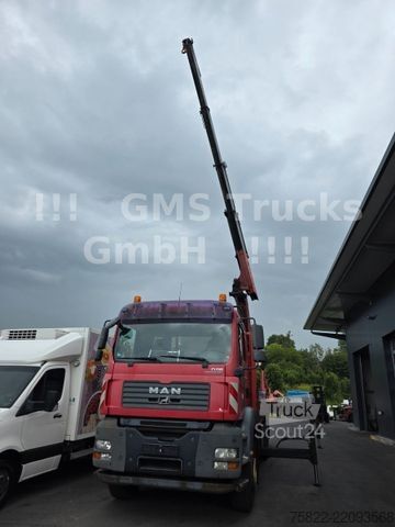 Φορτηγό με επίπεδη καρότσα MAN TGA 26.480 / 6X4 / Palfinger Kran PK 36002