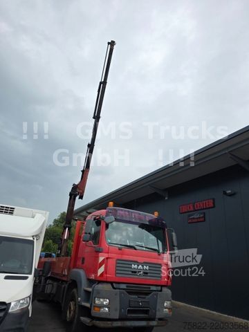 Φορτηγό με επίπεδη καρότσα MAN TGA 26.480 / 6X4 / Palfinger Kran PK 36002