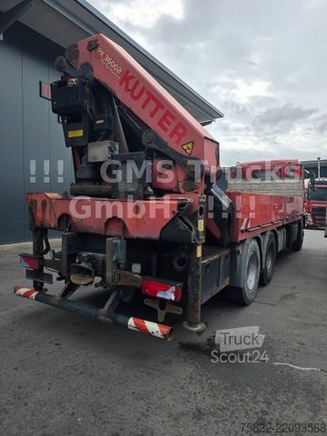 Φορτηγό με επίπεδη καρότσα MAN TGA 26.480 / 6X4 / Palfinger Kran PK 36002