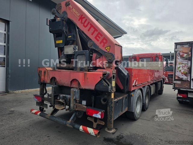Φορτηγό με επίπεδη καρότσα MAN TGA 26.480 / 6X4 / Palfinger Kran PK 36002