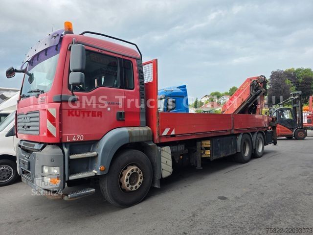 Кран-манипулятор на шасси грузовика MAN TGA 26.480 / 6X4 / Palfinger Kran PK 36002