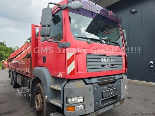 Кран-манипулятор на шасси грузовика MAN TGA 26.480 / 6X4 / Palfinger Kran PK 36002