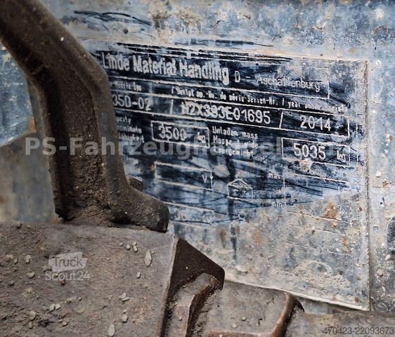 Frontlastare truck LINDE H35D-02 EVO*Zinkenversteller