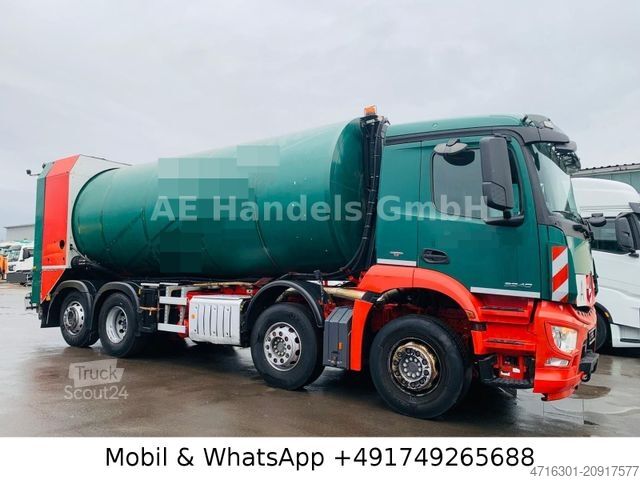 Vuilniswagen MERCEDES-BENZ Arocs 3240 M ClassicSpace BL 8x2 Faun |Lenk+Lift