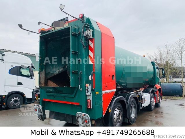 Çöp kamyonu MERCEDES-BENZ Arocs 3240 M ClassicSpace BL 8x2 Faun |Lenk+Lift