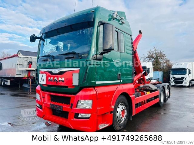 Camion benne à bras amovible MAN TGX 26.440 XLX BL 6x2 Meiller|Retarder|Lenk+Lift