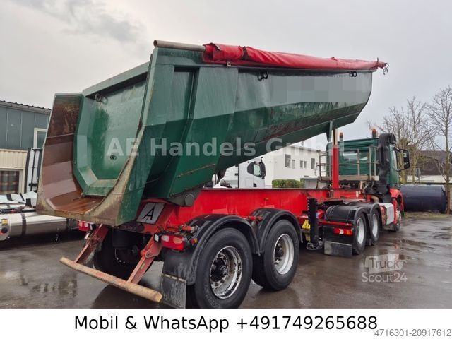 Pašizgāzēja puspiekabe MEILLER TR2 MHPS 41/2 Stahl 22m³|Podest|Wabco|Kubelplane