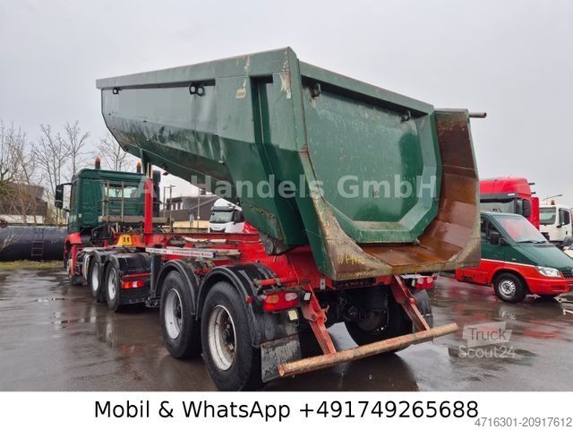 Semi-remorque benne MEILLER TR2 MHPS 41/2 Stahl 22m³|Podest|Wabco|Kubelplane