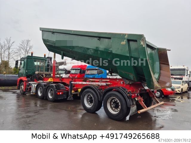 Pašizgāzēja puspiekabe MEILLER TR2 MHPS 41/2 Stahl 22m³|Podest|Wabco|Kubelplane