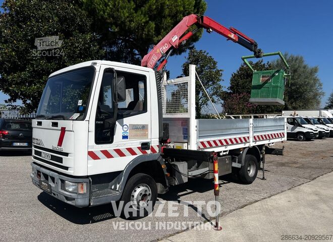 Tovornjaška dvižna delovna ploščad Iveco EUROCARGO 75E12 gru piattaforma cassone