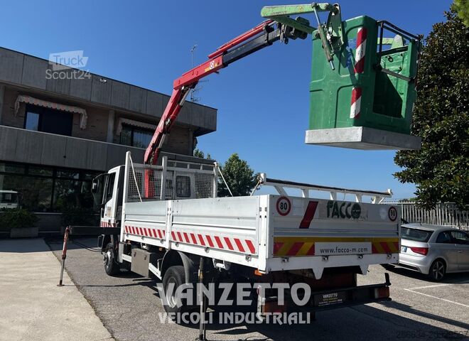 Tovornjaška dvižna delovna ploščad Iveco EUROCARGO 75E12 gru piattaforma cassone
