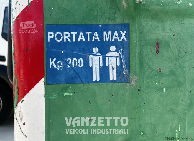 Tovornjaška dvižna delovna ploščad Iveco EUROCARGO 75E12 gru piattaforma cassone