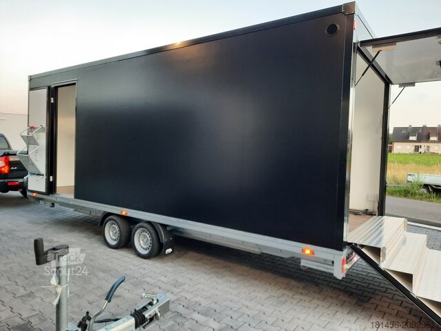 árusító utánfutó trailershop Mobiler isolierter Verkauf Infostand