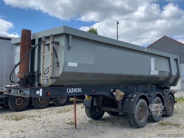 Semi-remorque benne CARNEHL CHKS/AH_ Alu Rundmulde_ Stahl Rahmen_ 4.700 kg