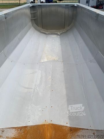 Semi-remorque benne CARNEHL CHKS/AH_ Alu Rundmulde_ Stahl Rahmen_ 4.700 kg