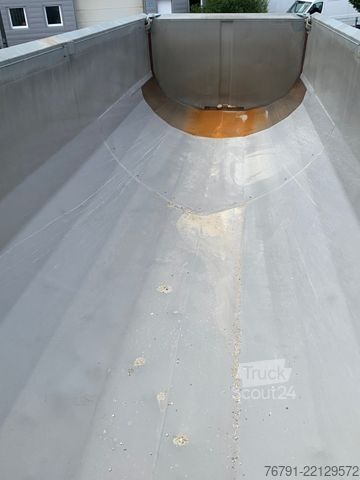 Semi-remorque benne CARNEHL CHKS/AH_ Alu Rundmulde_ Stahl Rahmen_ 4.700 kg