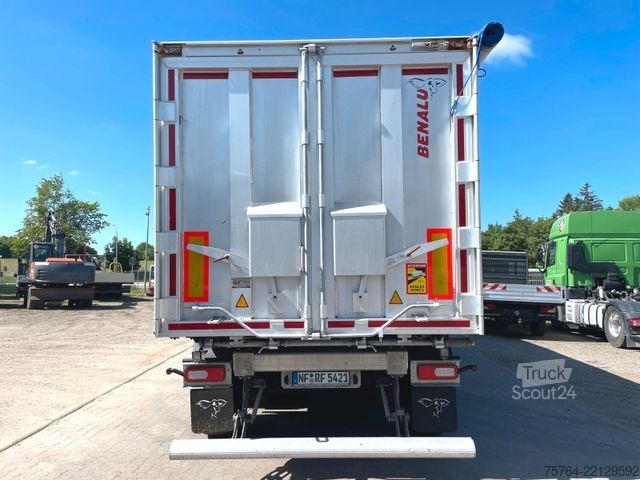 Kippers oplegger BENALU 52m³ Alu Getreidekipper/5,5t LEER/Kombitür/MIETE