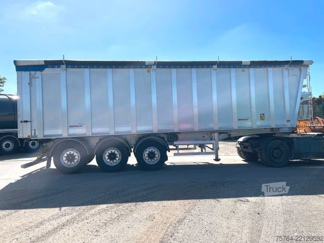 Kippers oplegger BENALU 52m³ Alu Getreidekipper/5,5t LEER/Kombitür/MIETE