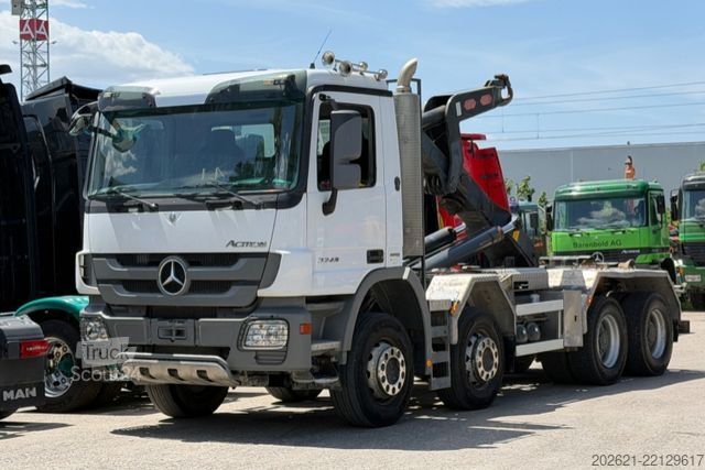 شاحنة قلّابة بذراع تحميل متحرك MERCEDES-BENZ Actros 3248 8x4 Abroller