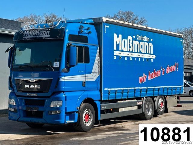 Tentinė platforma sunkvežimis MAN TGX 26.440 6x2 BL Plane & Retarder /EDSCHA