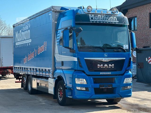 Tentinė platforma sunkvežimis MAN TGX 26.440 6x2 BL Plane & Retarder /EDSCHA