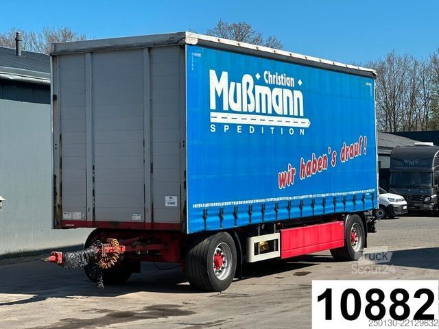 Åpen tilhenger med presenning  Langfeld LPA 18L 7700 Curtainsider mit EDSCHA