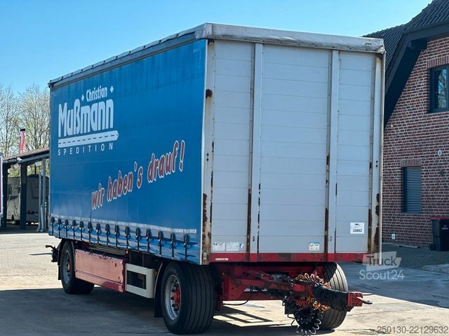 Åpen tilhenger med presenning  Langfeld LPA 18L 7700 Curtainsider mit EDSCHA