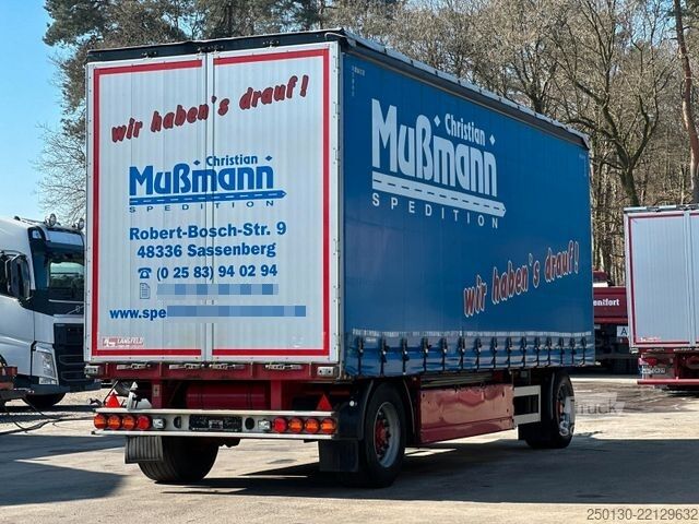 Åpen tilhenger med presenning  Langfeld LPA 18L 7700 Curtainsider mit EDSCHA