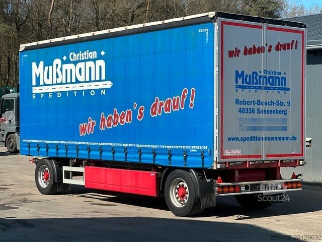 Åpen tilhenger med presenning  Langfeld LPA 18L 7700 Curtainsider mit EDSCHA