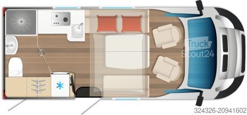 Teilintegriertes Wohnmobil Bürstner Campeo TD 590 Automatik*Dieselheizung