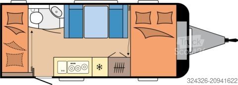 Caravane Hobby De Luxe 490 KMF Für die Familie