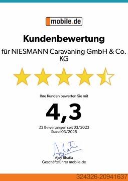 Asuntoauto Sunlight Camper Van Cliff 600 Schlafdach