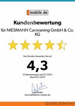 Caravane Hobby De Luxe 540 KMFe Familiengrundriss