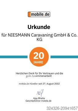 Caravane Hobby De Luxe 400 SFe Familiengrundriss