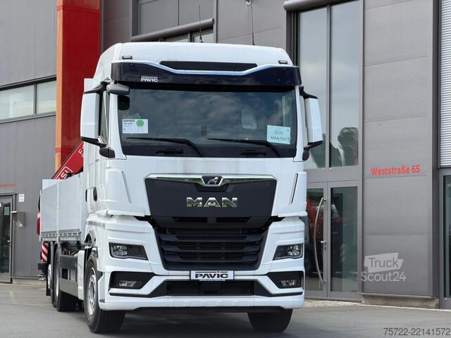 Plataforma de carga MAN TGX 26.520 6x2-4 BL Baustoff-Pritsche FASSI F19...