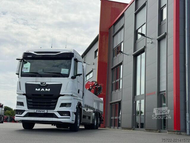 Plataforma de carga MAN TGX 26.520 6x2-4 BL Baustoff-Pritsche FASSI F19...