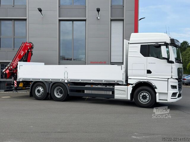 Plataforma de carga MAN TGX 26.520 6x2-4 BL Baustoff-Pritsche FASSI F19...