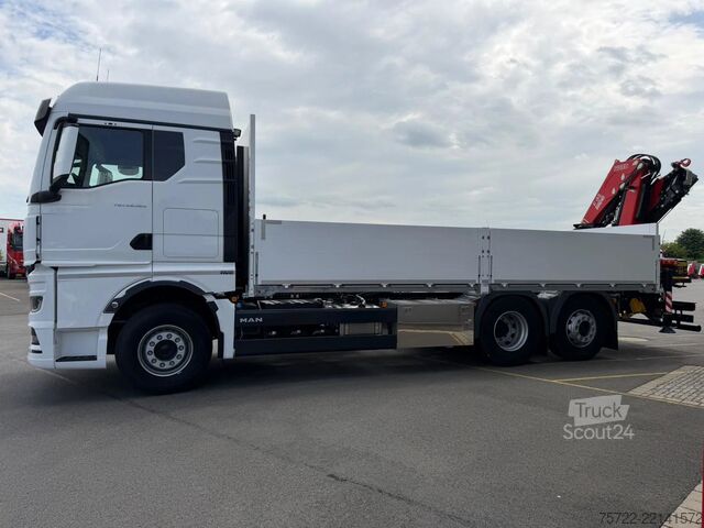 Plataforma de carga MAN TGX 26.520 6x2-4 BL Baustoff-Pritsche FASSI F19...