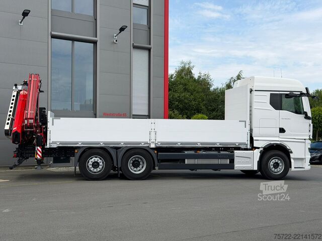 Plataforma de carga MAN TGX 26.520 6x2-4 BL Baustoff-Pritsche FASSI F19...