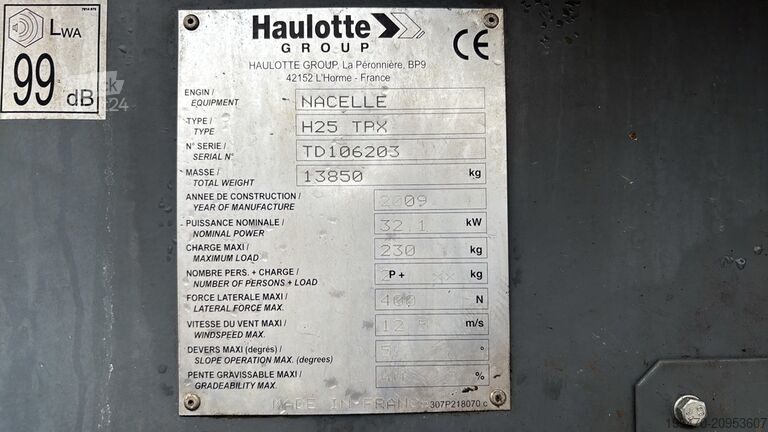  Haulotte H 25 Tpx