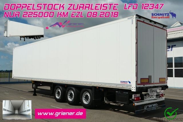 Kopperipuoliperävaunu SCHMITZ CARGOBULL SKO 24/ DOPPELSTOCK / ZURRLEISTE / LASI 12642 XL