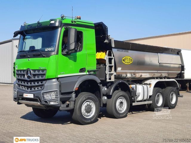 Camion-benne tricar MERCEDES-BENZ 4151 AK 8X6/4 Meiller Thermo-Kipper Retarder