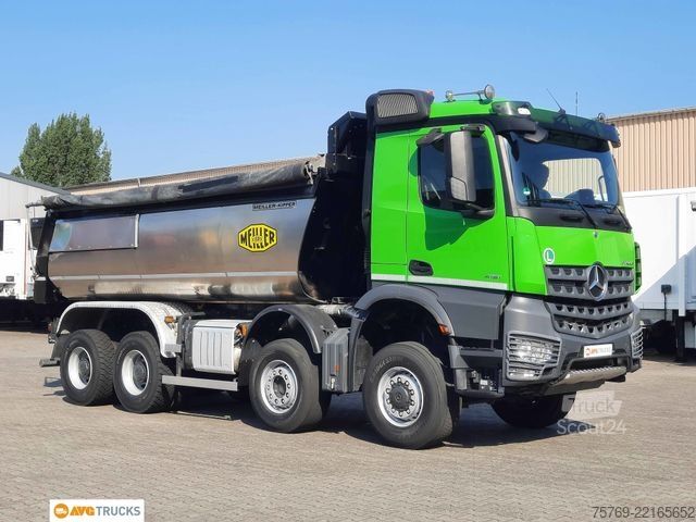 Camion-benne tricar MERCEDES-BENZ 4151 AK 8X6/4 Meiller Thermo-Kipper Retarder