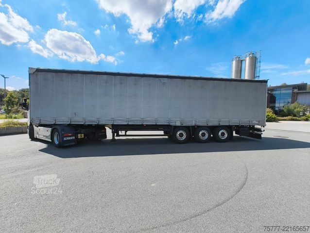 Otvorena poluprikolica sa ceradom SCHMITZ CARGOBULL SCS 24-Coil-Hubdach- Edscha-Alu-Lift