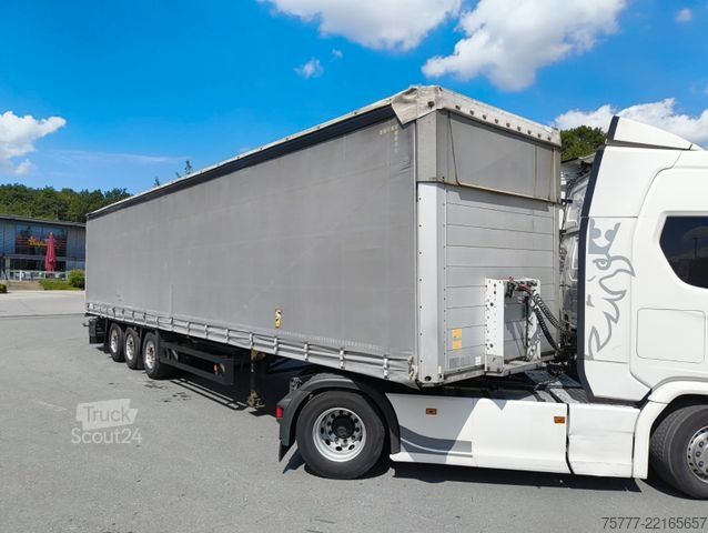 Otvorena poluprikolica sa ceradom SCHMITZ CARGOBULL SCS 24-Coil-Hubdach- Edscha-Alu-Lift
