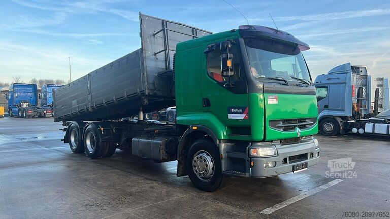 Tipper Renault Premium 385 (POMPE MANUELLE / 6X2 / MANUAL PUMP...